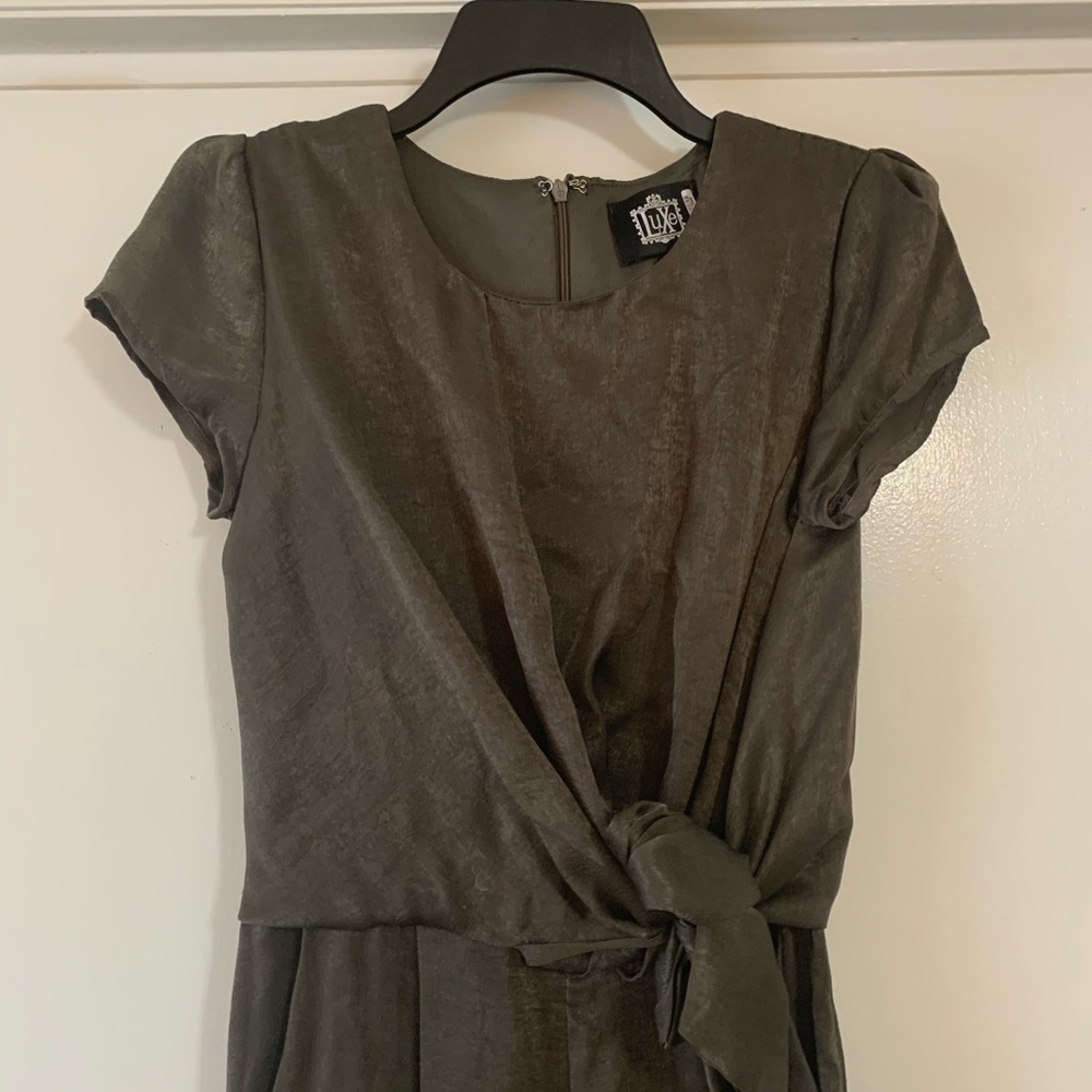 Metallic Jumper with tie waist